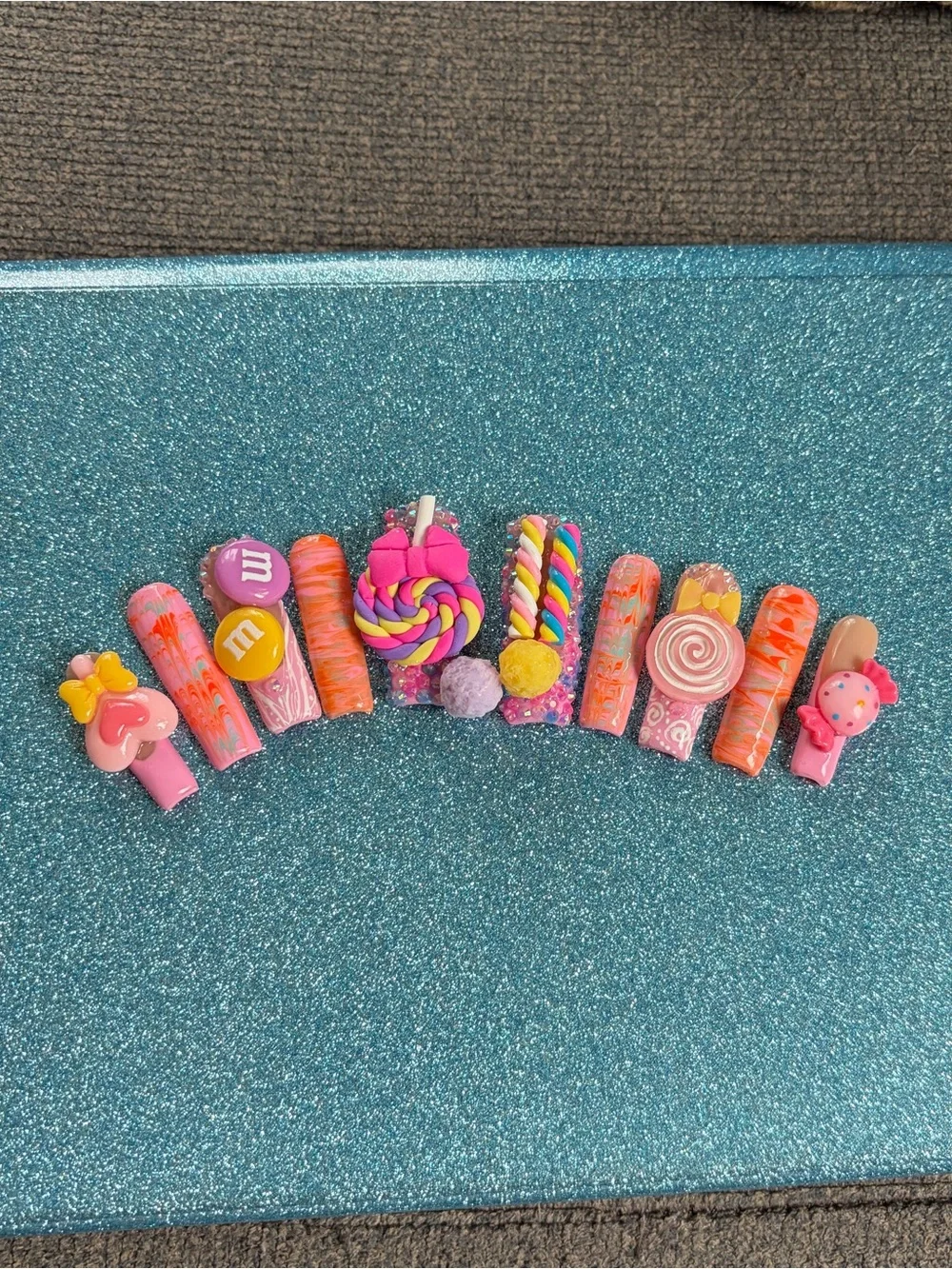 Sweet As Sugah Reusable Acrylic Press On Nails
